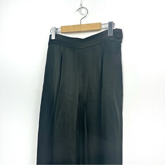 Sita Murt  High Waisted Wide Leg Satin Flowy Pants - Picture 3 of 16